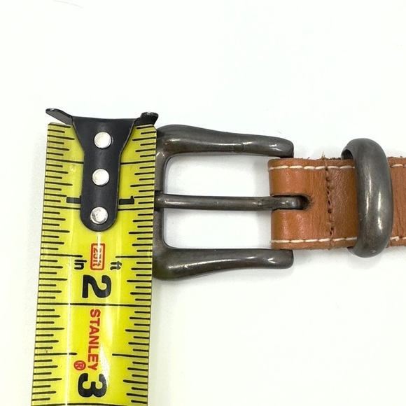 Vintage Ann Taylor Western Leather Concho Belt Womens Medium Southwest Tribal main image 11